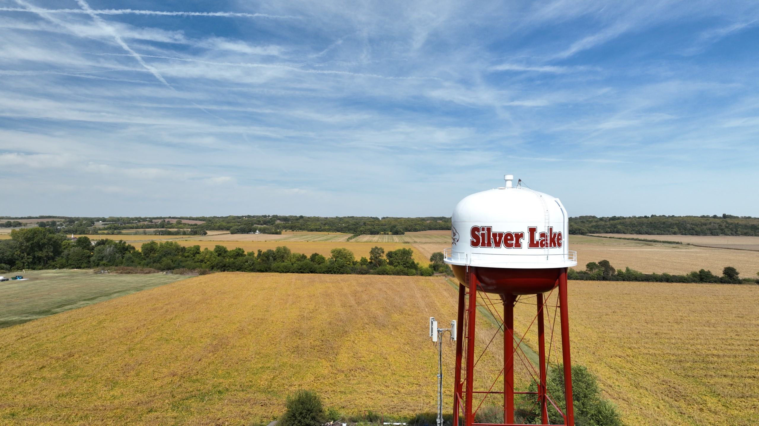 Beautiful Water Tower Arial